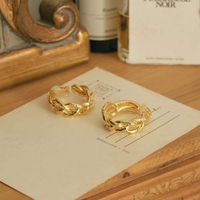 Braided Hoop Earrings